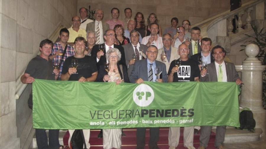 Imagen de archivo de uno de los actos organizados para solicitar la veguería del Penedès. Foto: DT