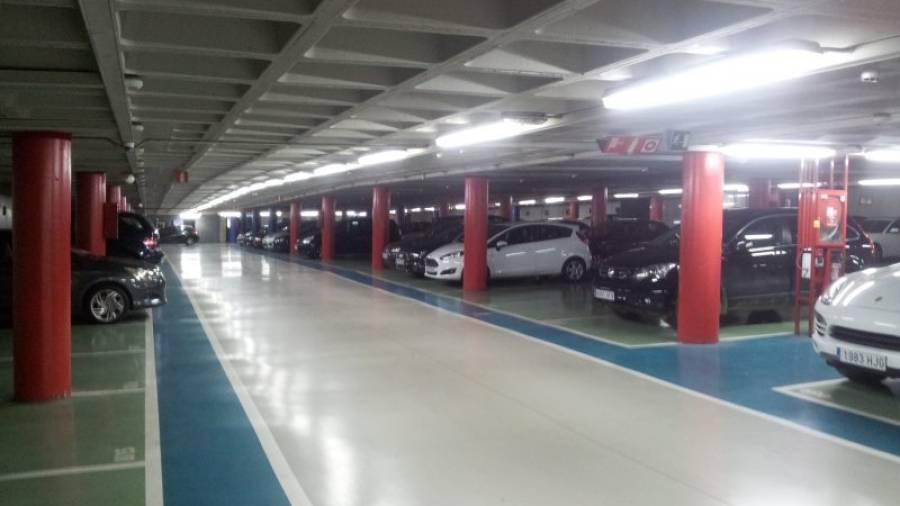 Imagen de archivo del interior del parking de la plaza Llibertat. Foto: DT