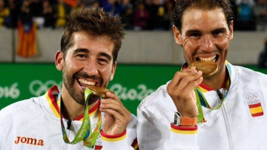 Marc L&oacute;pez y Rafa Nadal fueron oro en Rio'2016. FOTO: RFET