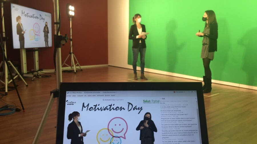 Un moment del Motivation Day celebrat ahir en línia. FOTO: CEDIDA