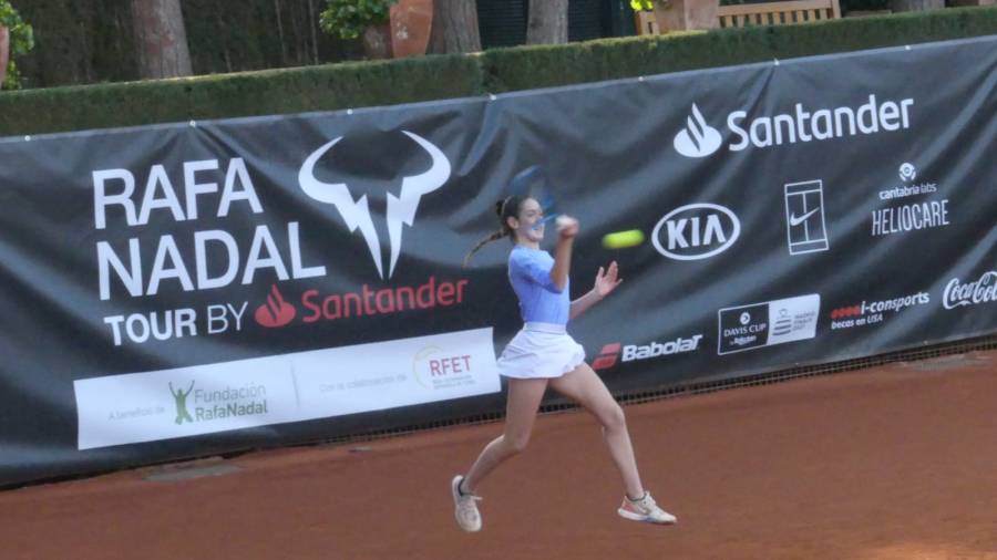 Anna Ortiz, durante la final jugada en el RCT Barcelona.