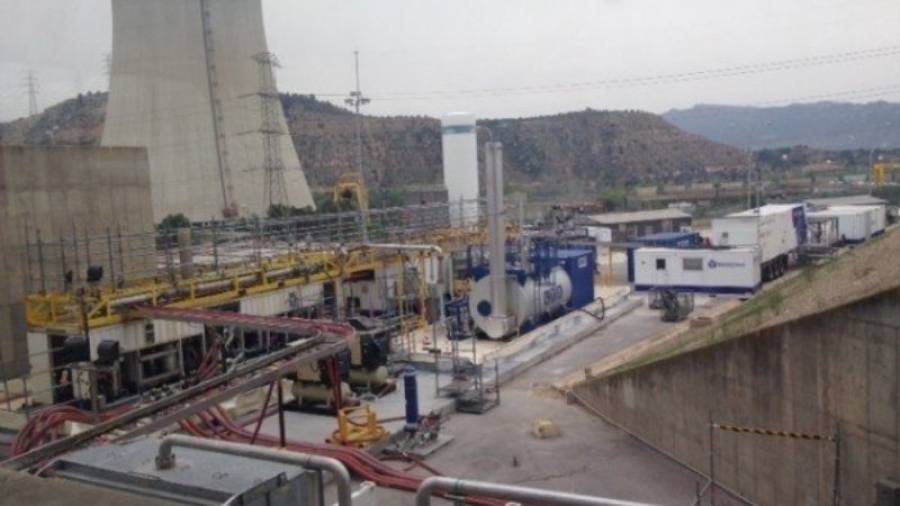 Imatge de la planta de tractament per a la neteja química dels generadors de vapor, a la central nuclear Ascó II. FOTO: ANAV