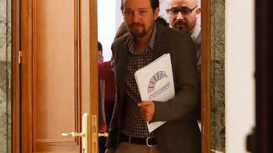 El líder de Podemos, Pablo Iglesias. Foto: EFE