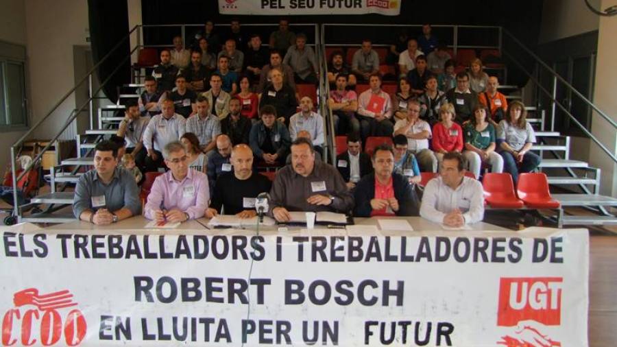 Los trabajadores de la Bosch protestaron por el cierre.