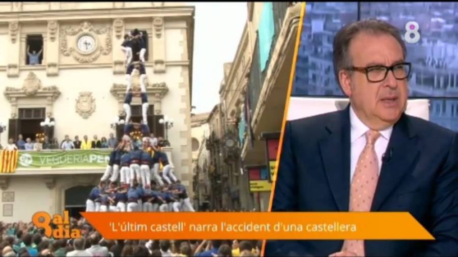 Captura de pantalla de l´edició de dilluns del programa ´8 al dia´, presentat per Josep Cuní. Foto: DT