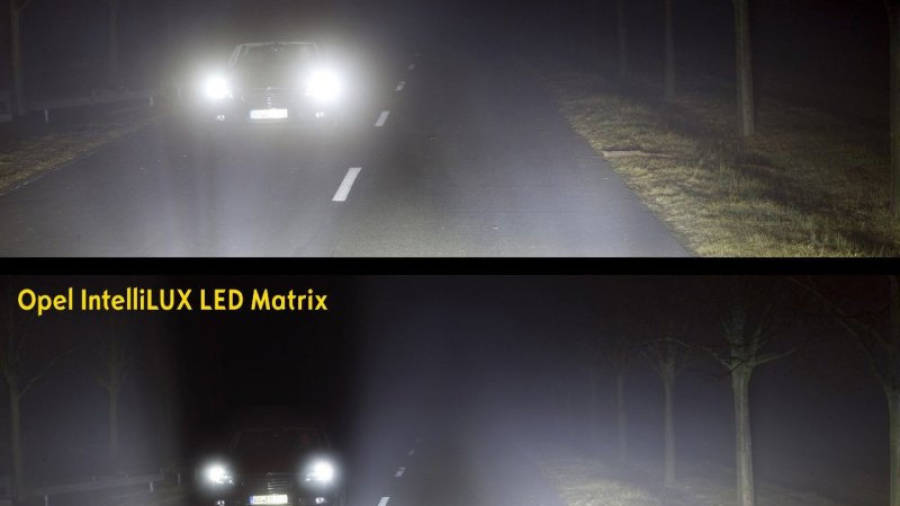 Más luminoso, más duradera y más eficiente: el sistema IntelliLux de Opel marca un triple.