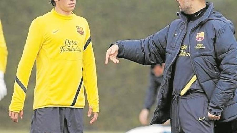 Pep Guardiola le hizo debutar en la primera plantilla azulgrana en 2010. foto: FC Barcelona