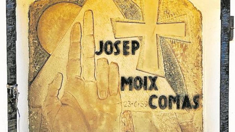 Nínxol de Josep Moix i Comas, músic, que tocava amb l’agrupació La Vella. Tate Cabré