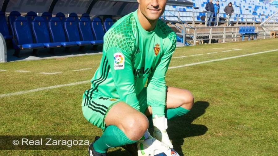 Este martes tuvo lugar la presentación del argentino como nuevo jugador del Real Zaragoza. Foto: Real Zaragoza