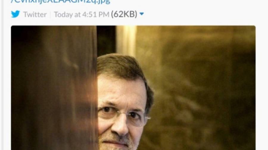Este es el twitt con el que el PP anunciaba la candidatura de Rajoy a la presidencia