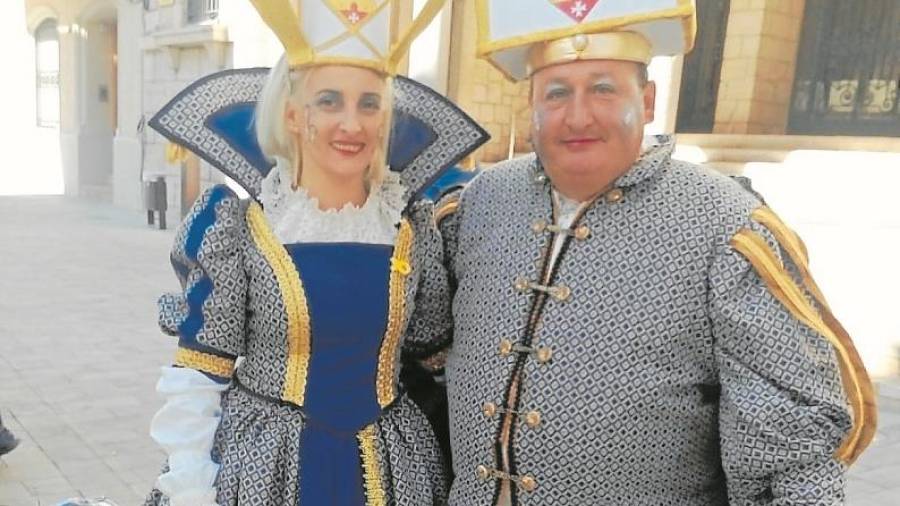 El Rei i la Reina del Carnaval d&rsquo;Amposta. FOTO: Aj. Amposta