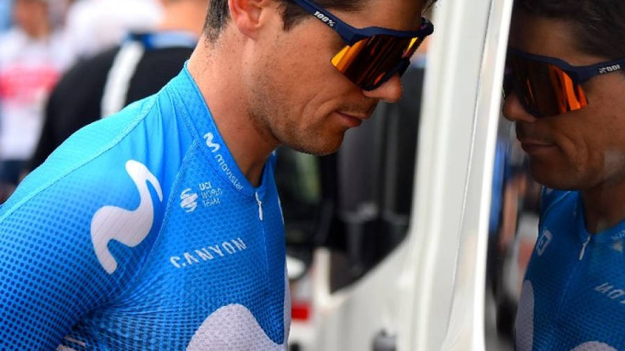 Edu Prades ha abandonado la Vuelta a Polonia después de sufrir una fractura de vértebra. FOTO: MOVISTAR TEAM