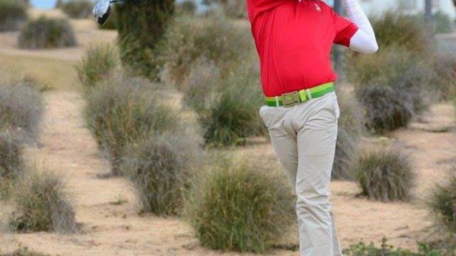 El campeón de España infantil de golf, Eduard Rousaud, es candidato a la victoria. Es segundo tras la jornada de ayer. Foto: Federación Española de Golf