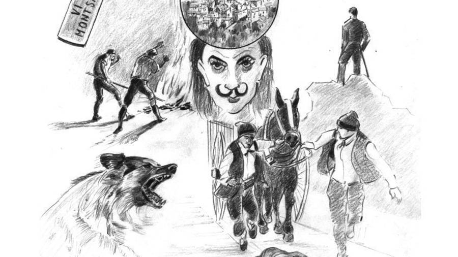 Detalle de una de las ilustraciones de Amat Pellejà. ILUSTRACIÓN: AMAT PELLEJÀ