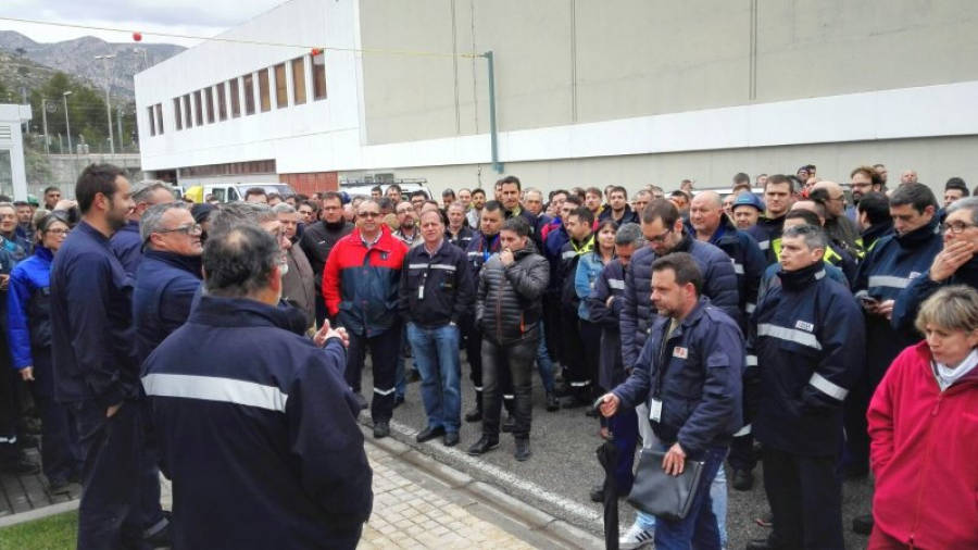 Protesta de divendres passat a Vandellòs.