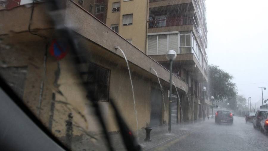 Imagen de archivo de lluvias en Tarragona