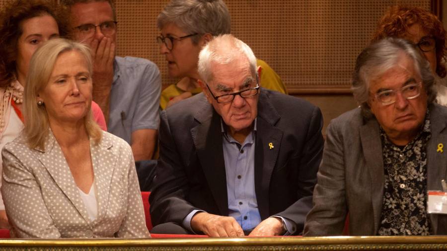 Ernest Maraall, en el pleno del Ayuntamiento de Barcelona. EFE