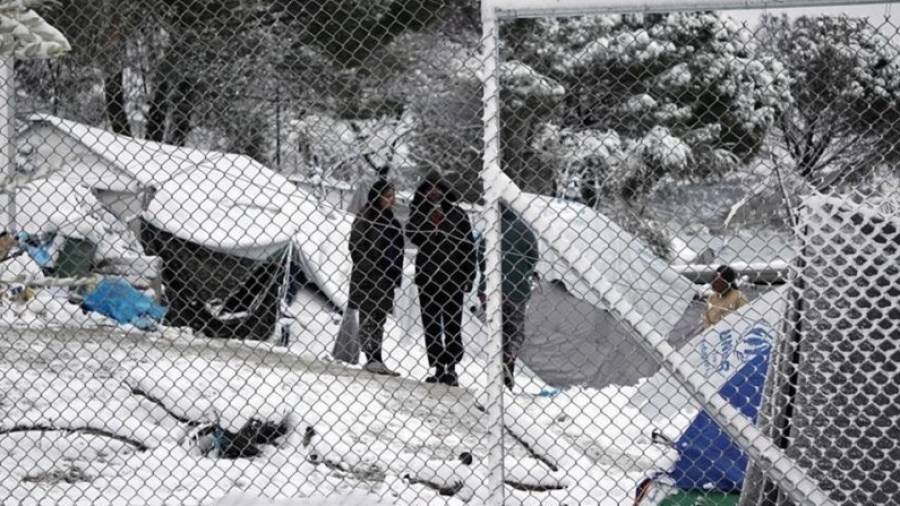 Imatge d'un camp de refugiats a Grècia. Foto: Provocant la Pau