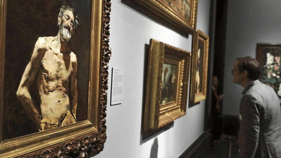 Obra ‘Viejo desnudo al sol’ que formará parte de la exposición ‘Mariano Fortuny (1838-1874)’, que se podrá ver en el Prado. FOTO : efe