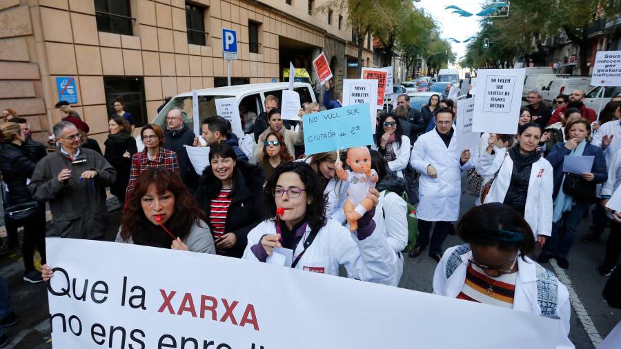 El pasado mes de diciembre, los médicos del Hospital de Santa Tecla ya se movilizaron.