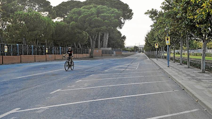 Aspecto de la avenida, que actualmente no tiene aceras ni servicios para peatones y funciona como zona de aparcamiento. Alfredo González