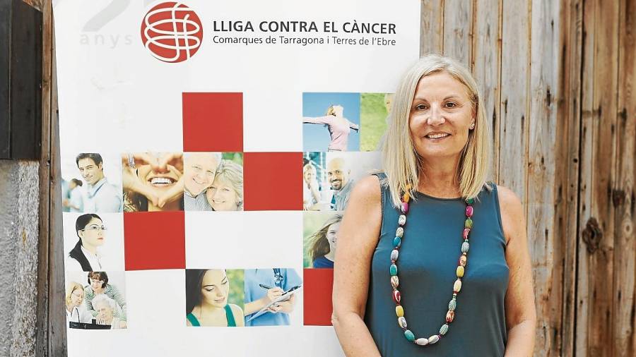 Maria Rosa Borràs es la delegada de la Lliga contra el Càncer de les Comarques de Tarragona i Terres de l’Ebre en Reus. FOTO: ALBA MARINÉ