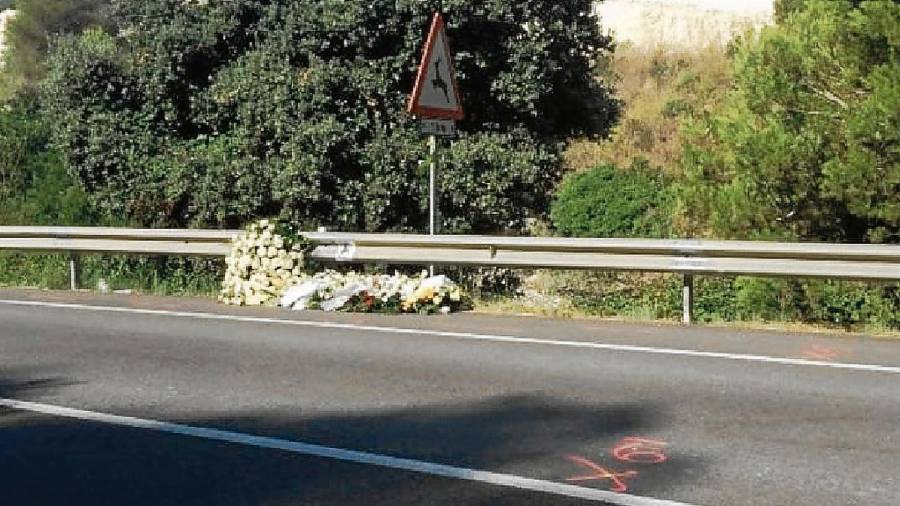 Imagen del punto de la carretera TV-2126 (La Cobertera) donde se accidentó el joven motorista. FOTO: Cedida