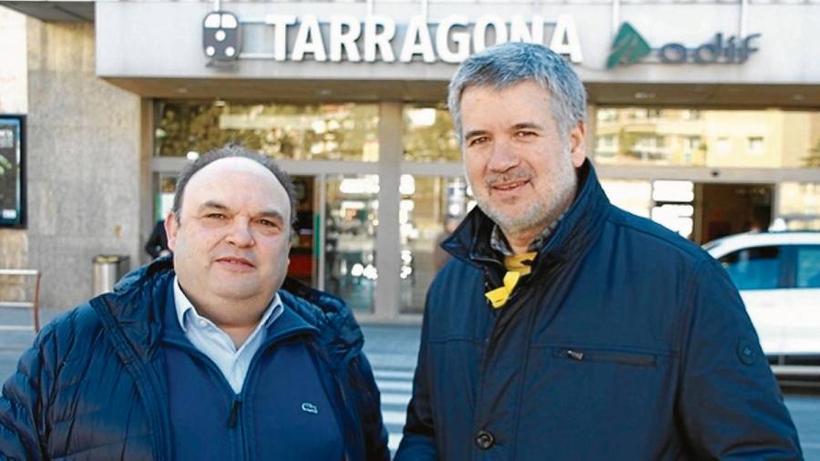 Los concejales de ERC en el Ayuntamiento de Tarragona Jordi Fortuny y Pau Ricomà. FOTO: dt