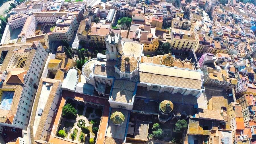 Vista de pájaro del área de la Catedral de Tarragona. Fotos: Jordi Freixa