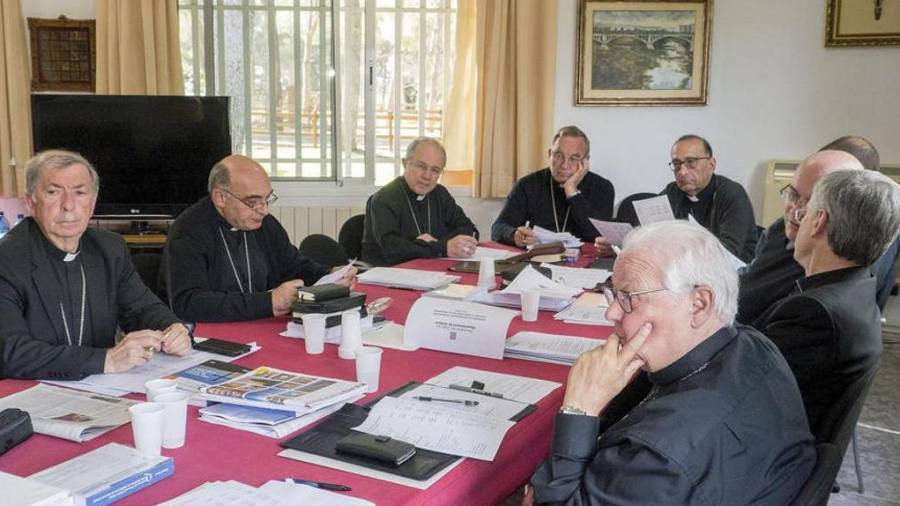 Imatge d'arxiu d'una reunió de La Conferència Episcopal Tarragonina (CET). Foto: Arquebisbat de Tarragona