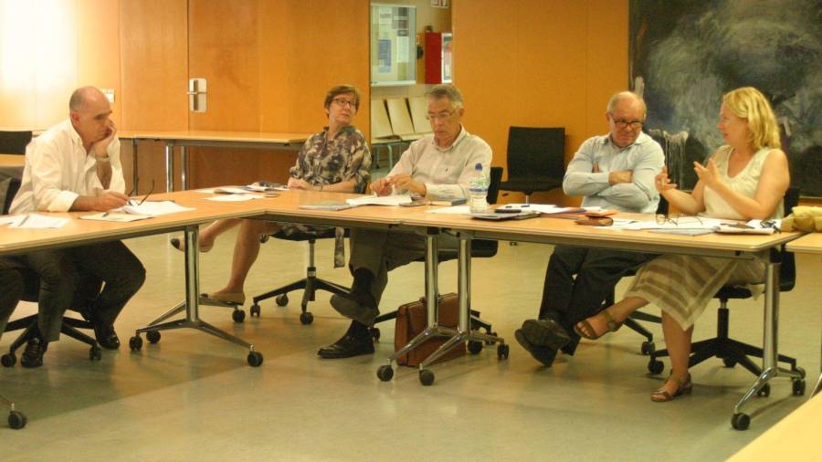 Imagen de archivo del director de la cátedra, junto a los cuatros asesores internacionales. FOTO: URV