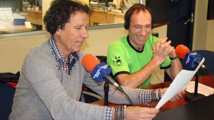 Cadiach y Zeraín, en los estudios de Tarragona Ràdio. FOTO: Tarragona Ràdio