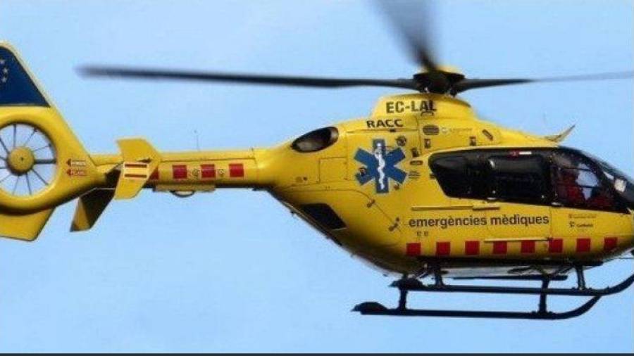 Un helicóptero del SEM acudió al rescate de la mujer. Foto: DT