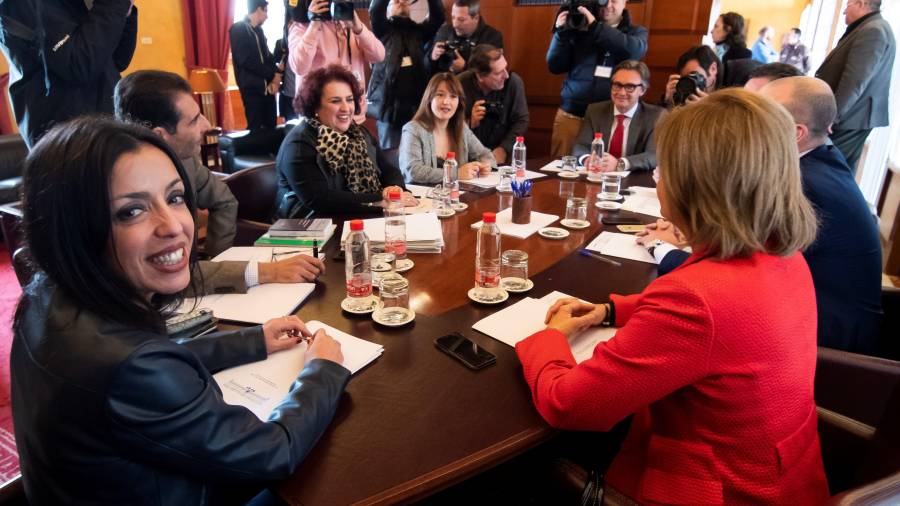 Primera reunión de la Mesa del Parlamento andaluz donde debuta Vox- EFE