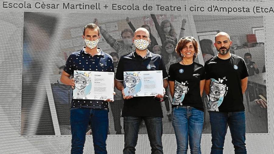 L’Escola de Teatre i Circ d’Amposta i l’Escola de Pinell de Brai van obtenir un premi. FOTO: Alfredo González