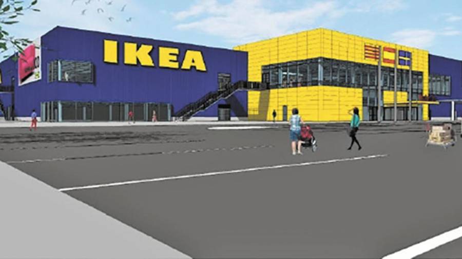 Imagen virtual del aspecto que ofrecerá la futura tienda que IKEA construirá en la ciudad de Tarragona, junto al Anillo Mediterráneo.
