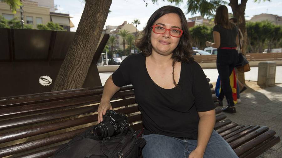 La periodista Sofia Cabanes, ahir a la Ràpita. Foto: Joan Revillas