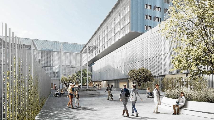 Imagen virtual del aspecto que tendrá el futuro Hospital Joan XXIII. FOTO: CEDIDA