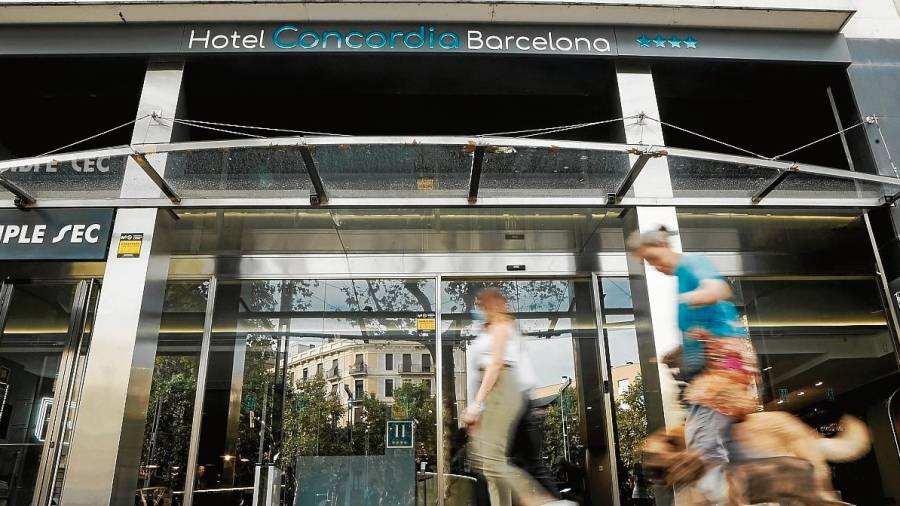 El cadáver del niño fue hallado en una habitación del Hotel Concordia de Barcelona. FOTO: ACN