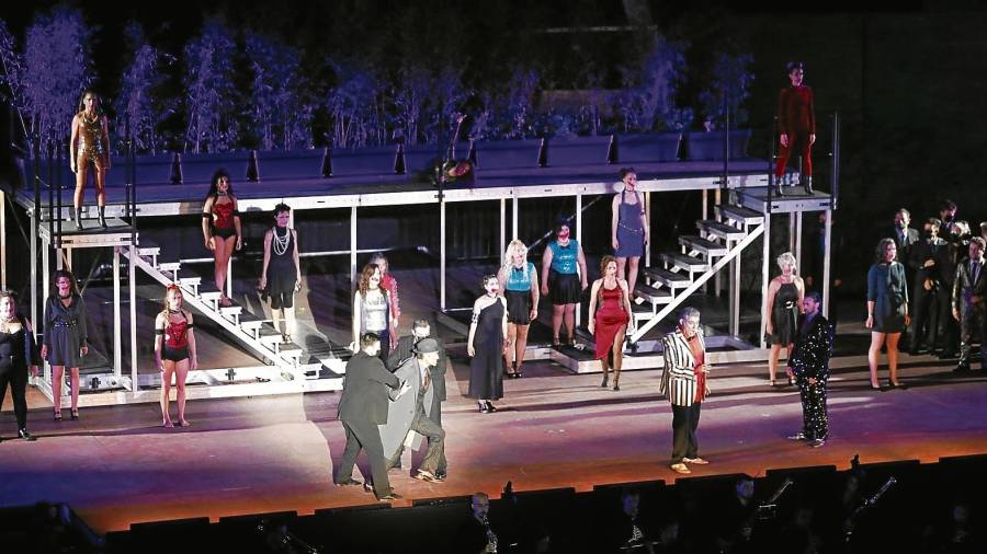 El Teatre Auditori del Camp de Mart acogió, el pasado 9 de julio, el espectáculo ‘Rigoletto’. Foto: Pere Ferré