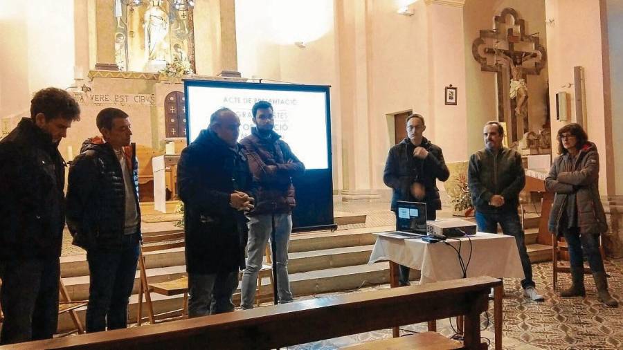 L’acte va tenir lloc a l’església de Sant Jaume de Figuerola, ahir a la tarda. FOTO: cedida
