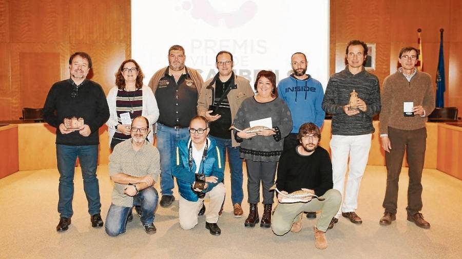 Grup dels guanyadors dels Premis Vila de Cambrils. FOTO: Alba Mariné