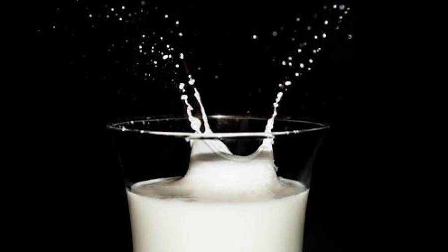 Imagen de archivo de un vaso de leche. Pixabay
