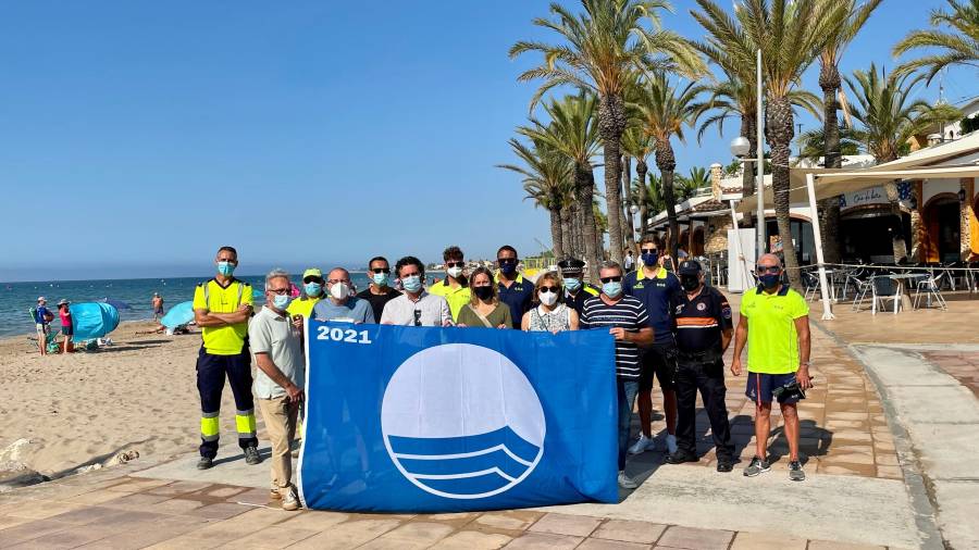 Playas de Roda de Berà renuevan la Bandera Azul. FOTO: Aj. Roda de Berà