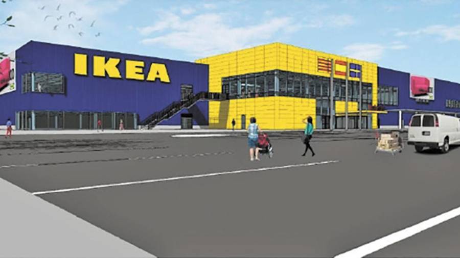 Imagen virtual del aspecto que debería ofrecer el centro comercial que IKEA debería abrir en la ciudad de Tarragona. fOTO: DT