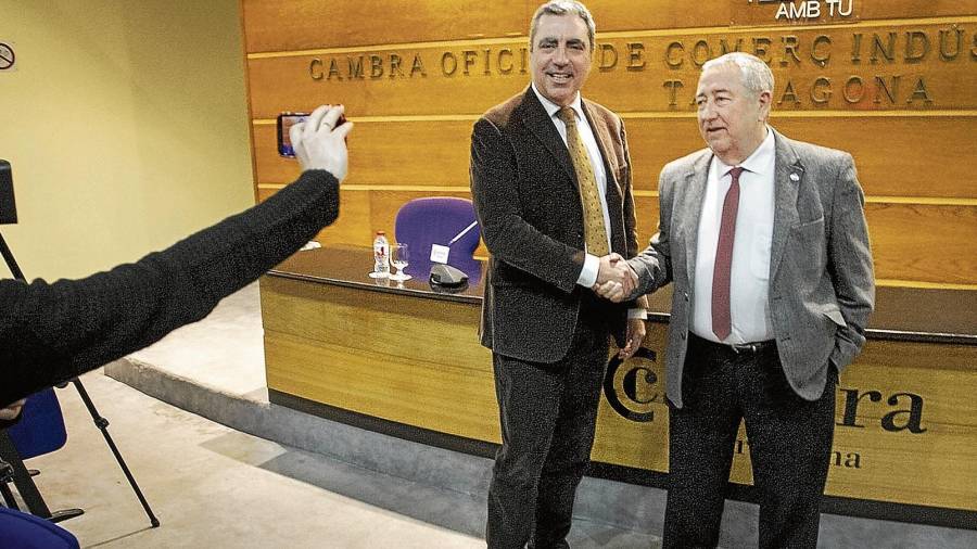 Andreu Suriol sustituyó a Albert Abelló como presidente de la Cambra el 4 de febrero de 2015. Ahora los dos están en política. FOTO: pere ferré/dt