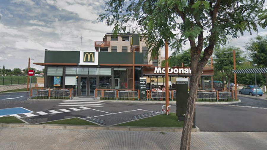 Imagen del McDonald's de Torredembarra. Google Maps