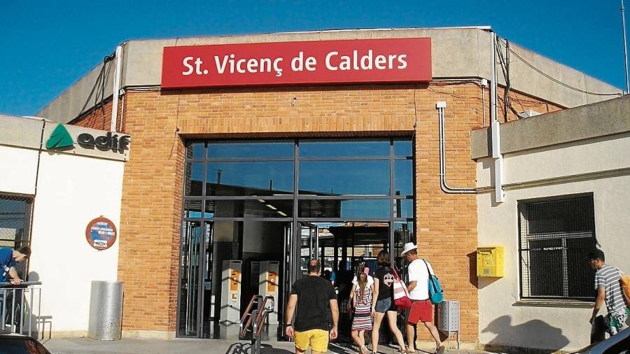 Imagen de archivo de la estación de trenes de Sant Vicenç de Calders. FOTO: DT