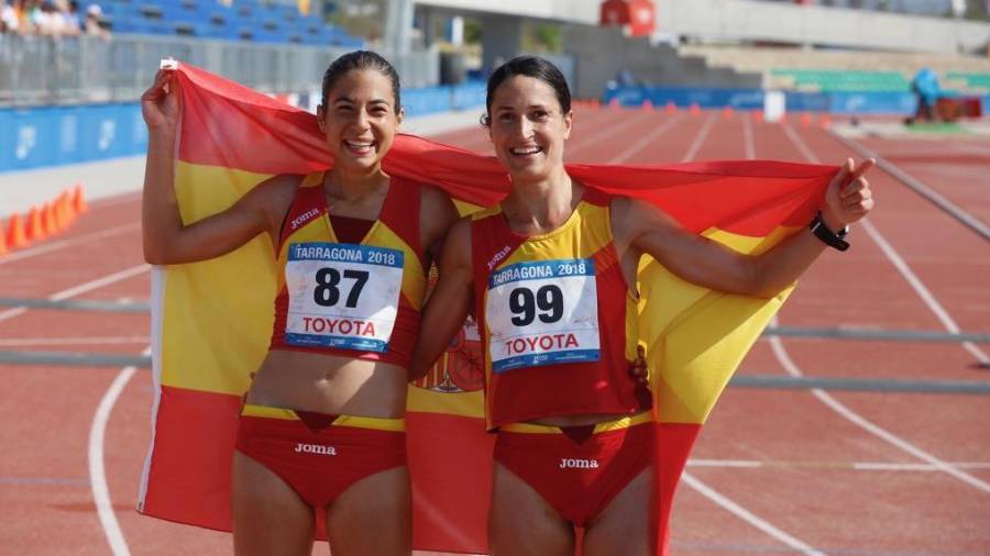 Imagen de las dos españolas que han conseguido la plata y el bronce. Pere Ferré