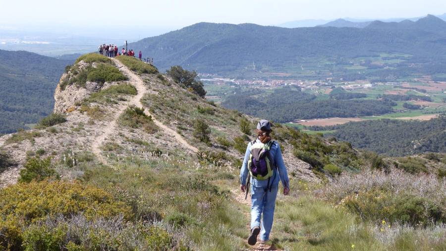 Excursió de la Secció Excursionista al Cogulló, entre Cabra del Camp i Sarral. FOTO: CENTRE DE LECTURA